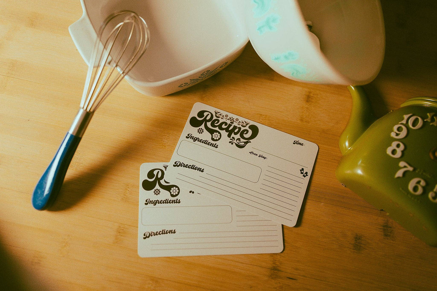 Retro Recipe Card Pack