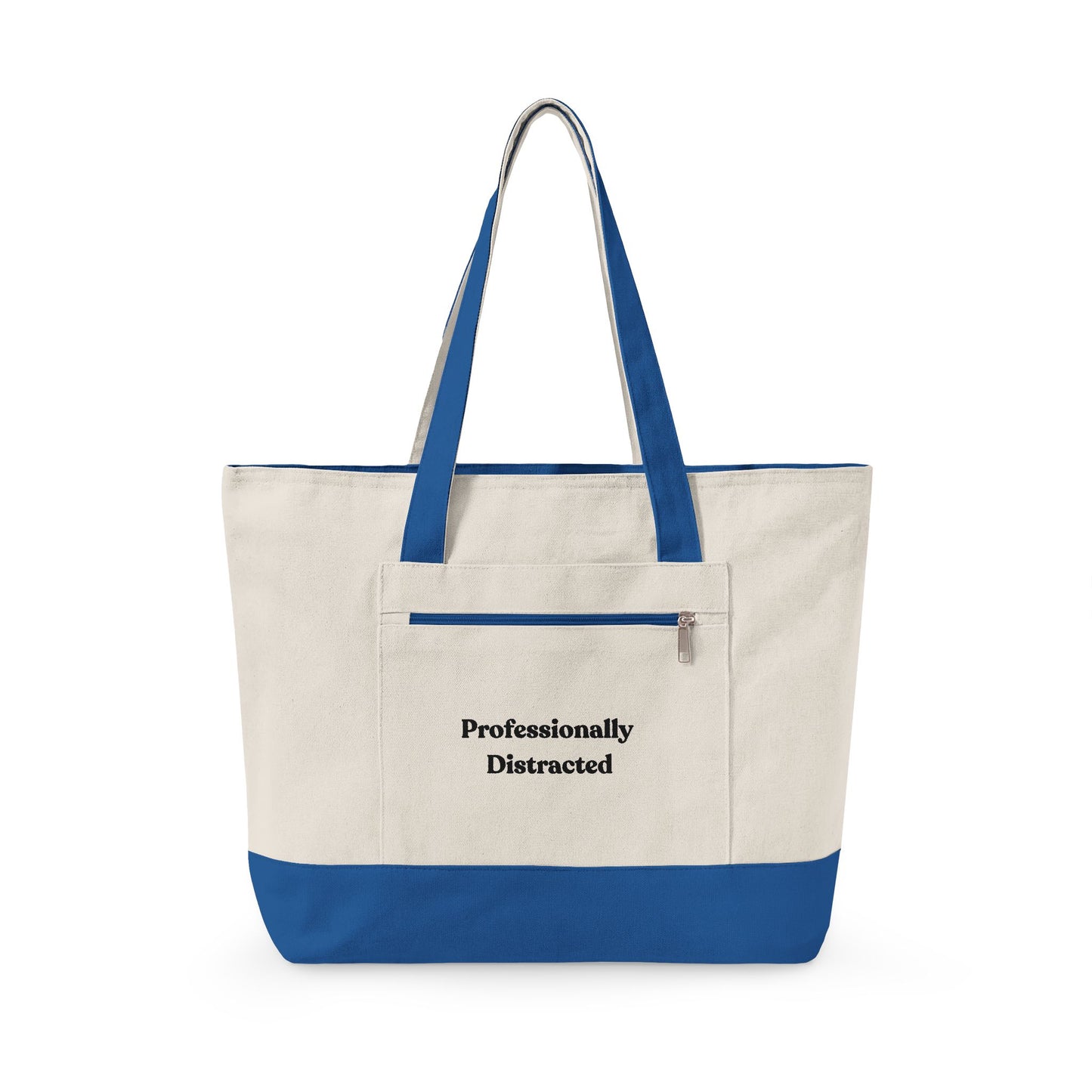 Professionally Distracted Zippered Everyday Tote