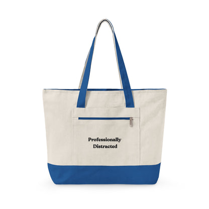 Professionally Distracted Zippered Everyday Tote