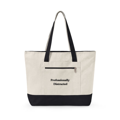 Professionally Distracted Zippered Everyday Tote