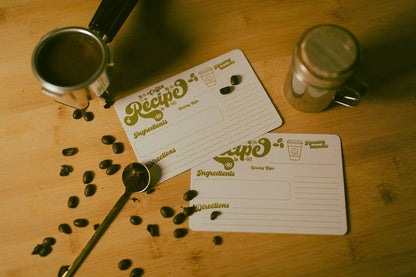 Retro Coffee Recipe Card Pack
