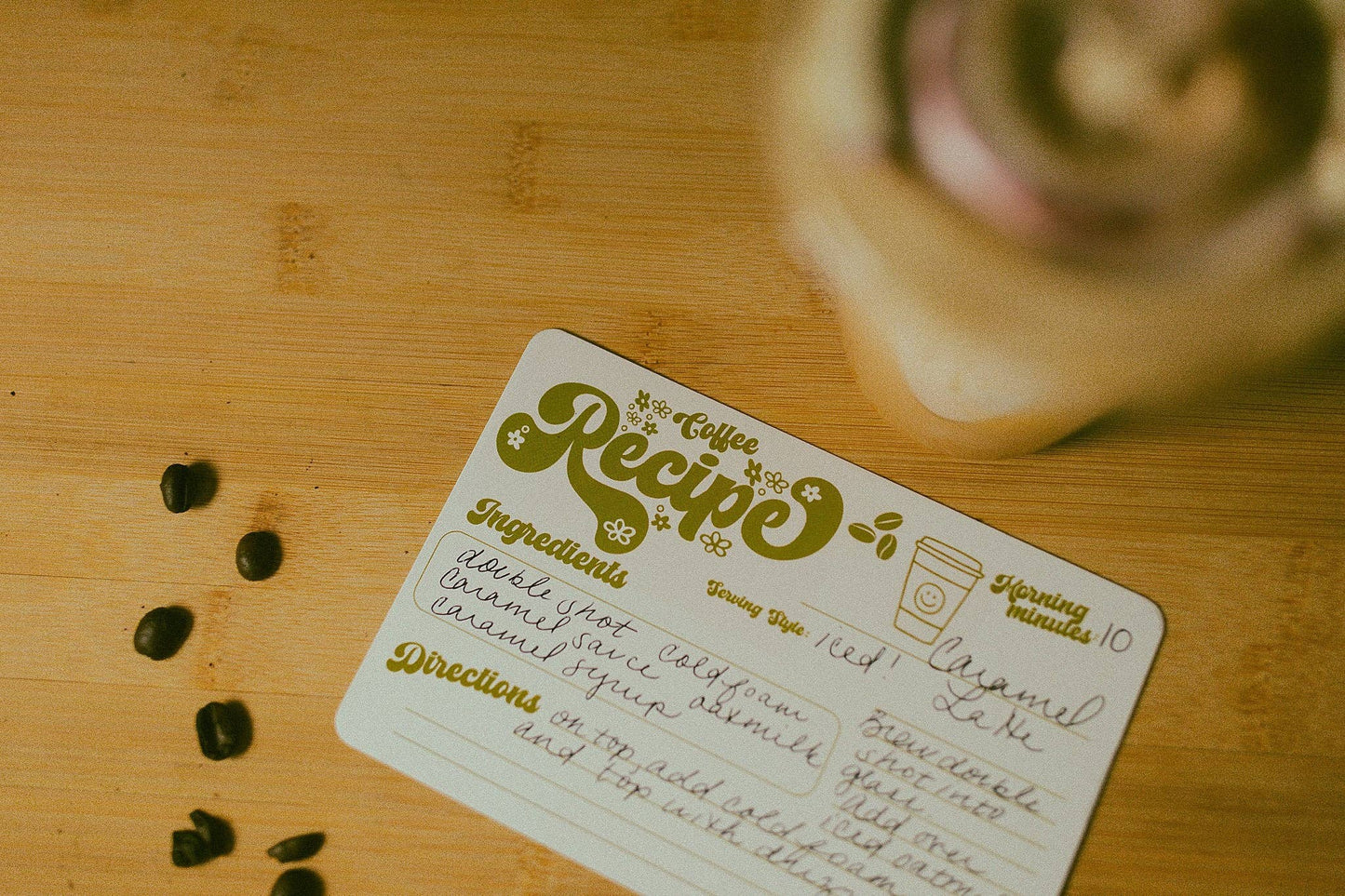 Retro Coffee Recipe Card Pack