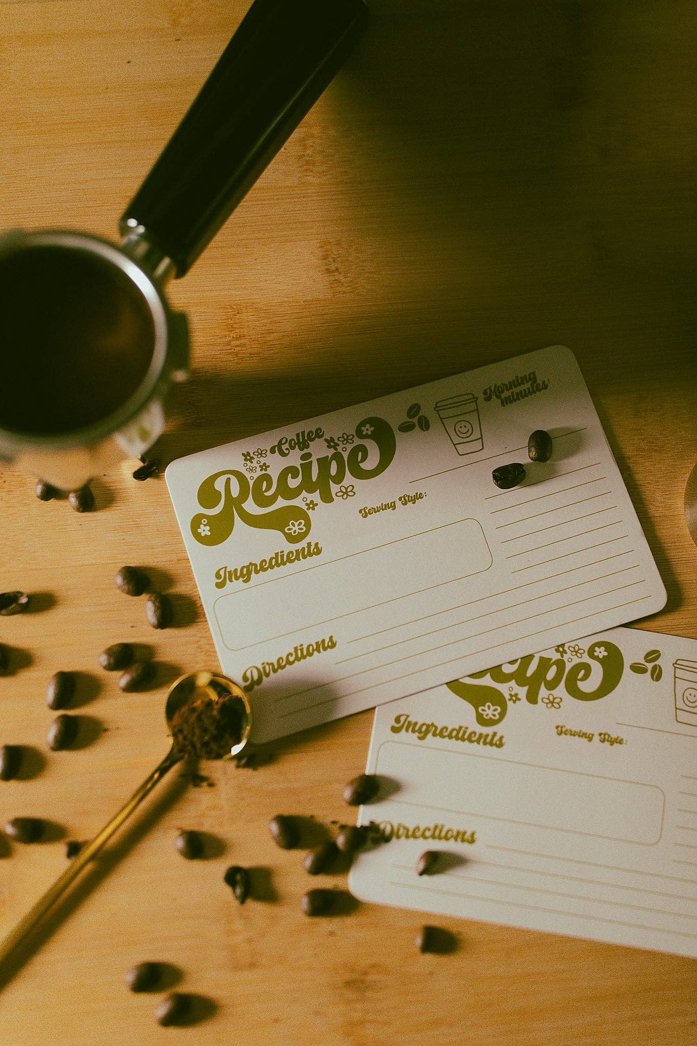 Retro Coffee Recipe Card Pack