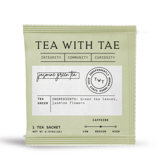 Jasmine Green Chinese Tea - Individually Wrapped Tea Bag